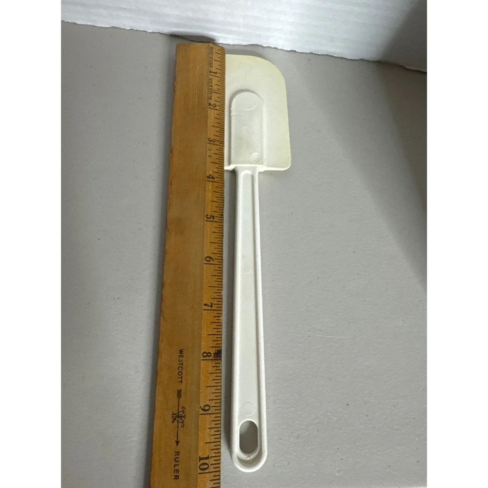 Vintage Pyrex Accessories White Rubber Spatula Scraper 10 Inch Kitchen Tool